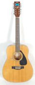 A vintage Yamaha FG 410 12A twelve string acoustic
