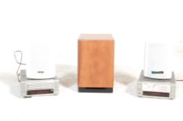 A collection of vintage audio equipment to include