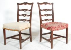 A pair of 18th century mahogany Chippendale reviva