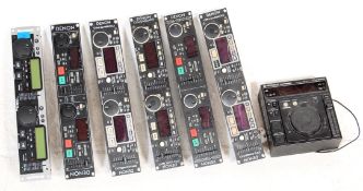 A collection of vintage audio and dj equipment to