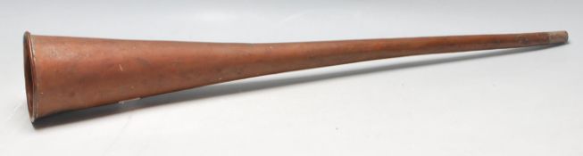 A 19th Century Antique copper post horn. The horn