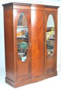 An Edwardian 20th Century large triple wardrobe co