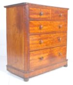 A Victorian 19th century two over three mahogany c
