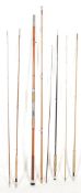 A good collection of vintage fishing rod to includ