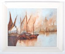 DAVID CHAMBERS - OIL ON BOARD PAINTING DEPICTING B