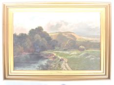 LEOPOLD RIVERS - 19TH CENTURY VICTORIAN OIL ON CAN