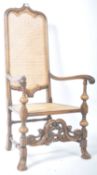 19TH CENTURY FRENCH WALNUT CANE ARM CHAIR