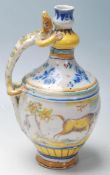 MAJOLICA WINE EWER