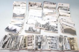 Postcards - a large collection of B&W Real Photographic postcards. All UK views, mostly
