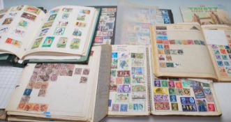 A collection of stamp albums dating from the 20th century to include British, Commonwealth, European