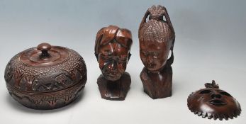 A COLLECTION OF 19TH AND 29TH CENTURY ARICAN TRIBAL BUST