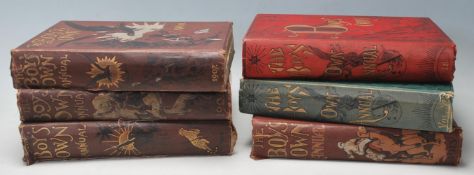 BOY’S OWN PAPER ANNUALS 6 Volumes All published by Boy’s Own Office. All complete, but one or two