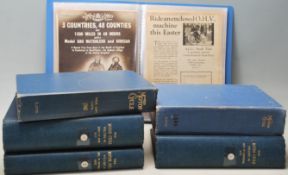 An incredible collection of five mid century bound volumes of The Motor Cycle magazine / books to