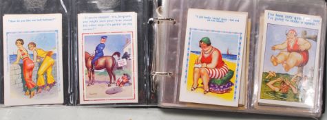 COMIC POSTCARD - a large collection x110 comic / comedy related postcards, housed in album. Many