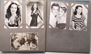 HOLLYWOOD AUTOGRAPH POSTCARD ALBUM