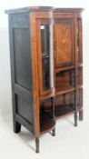 ANTIQUE ROSEWOOD CORNER CABINET WITH NEO CLASSICAL DESIGN
