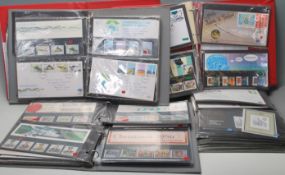 Stamps - A good collection of x5 albums of unused decimal Royal Mail Mint Stamp presentation