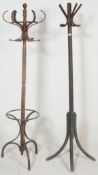 TWO EARLY TO MID CENTURY BENTWOOD HAT AND COAT STANDS
