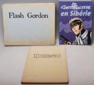 A group of three French vintage graphic novels / comic books to include Flash Gordon by Alex Raymond