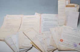 An excellent collection of early 20th century and later documents, letters, ephemera mostly from
