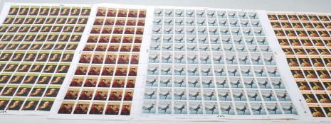 British Stamps - 1973 Paintings set of four values in complete sheets of 100. Works of art by Sir