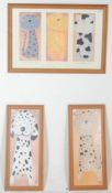 A collection of three framed Mackenzie Thorpe posters comprising of one print of three cats named
