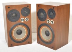 A pair of teak wood JVC SX-5 II speakers with power handling capacity 80W.