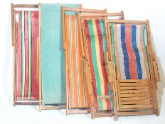 A VINTAGE RETRO 20TH CENTURY FOLDING DECK CHAIRS