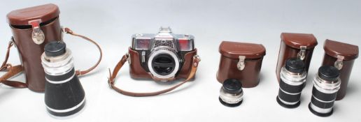A vintage 20th century Voigtländer Ultramafic SLR Camera complete with Voigtländer Super Dynarex 1: