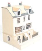 A large modern wooden dolls house, circa 20th century ' The Antiques Shop '  The large house on