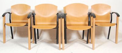 A VINAGE RETRO 20TH CENTURY DINING ARMCHAIRS