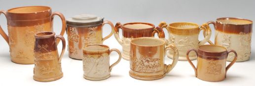 A large quantity of 19th century Royal Doulton Lam