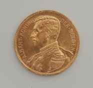 EARLY 20TH CENTURY BELGIAN FRANC ALBERT KONIG GOLD