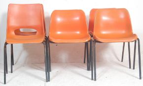 VINTAGE SCHOOL STACKING OCCASIONAL CHAIRS BY PHILLIPS POLLER