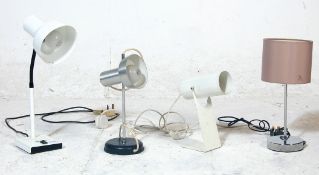 A GOOD COLLECTION OF VINTAGE RETRO DESK LAMPS