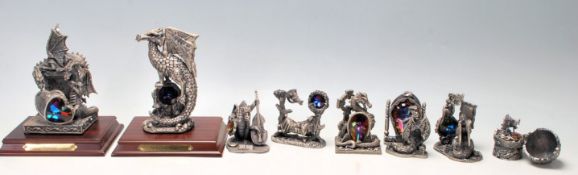 TUDOR MINT MYTH AND MAGIC RESIN FIGURINES