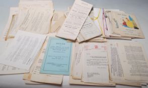 A collection of 19th century and 20th century ephemera to include: property auction catalogues dates