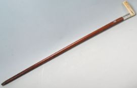 An early 20th Century bone and malacca gentleman's walking stick / promenade / cane. The walking