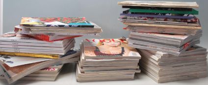 A good collection of Vogue Magazines from the 20th century, circa 1990's along with V&A Dior Poster,