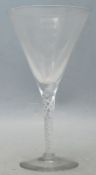 19TH CENTURY CLEAR GLASS HAND BLOWN DRINKING GLASS