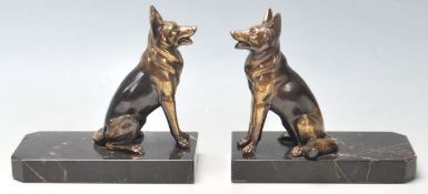ART DECO STYLE DOG BOOKENDS