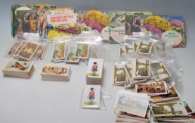 A collection of cigarette cards dating to the 20th century to include many subjects and cigarette
