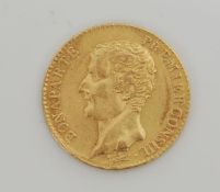 19TH CENTURY FRENCH FRANC GOLD COIN
