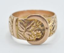 EDWARDIAN ANTIQUE FLORAL BUCKLE RING