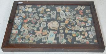 INCREDIBLE COLLECTION OF WWI PAPER / SILK PIN FLAGS