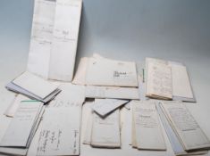 A collection of 19th century documents to include: