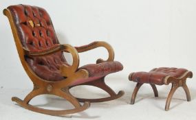 VICTORIAN MAHOGANY ROCKING CHAIR