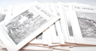 A good collection of twenty eight Reproductions copies of  The Sphere newspaper circa 1900’s to