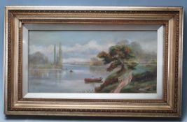 English School - 19th century. An oil on canvas pa