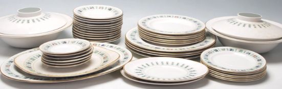 A large late 20th Century fine bone china dinner s